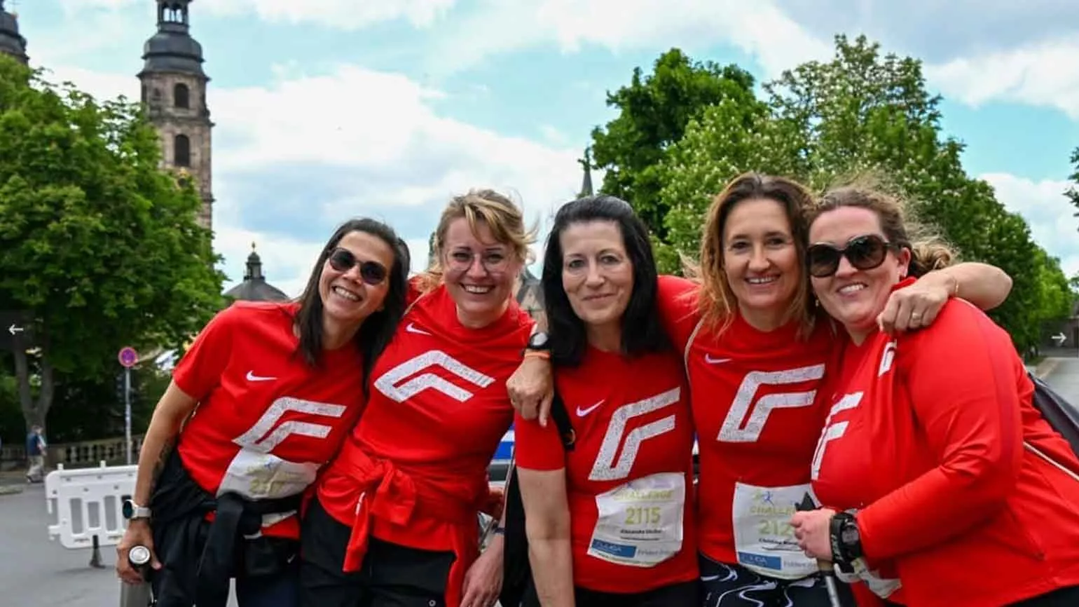 Fronius Mitarbeiterinnen beim Sport