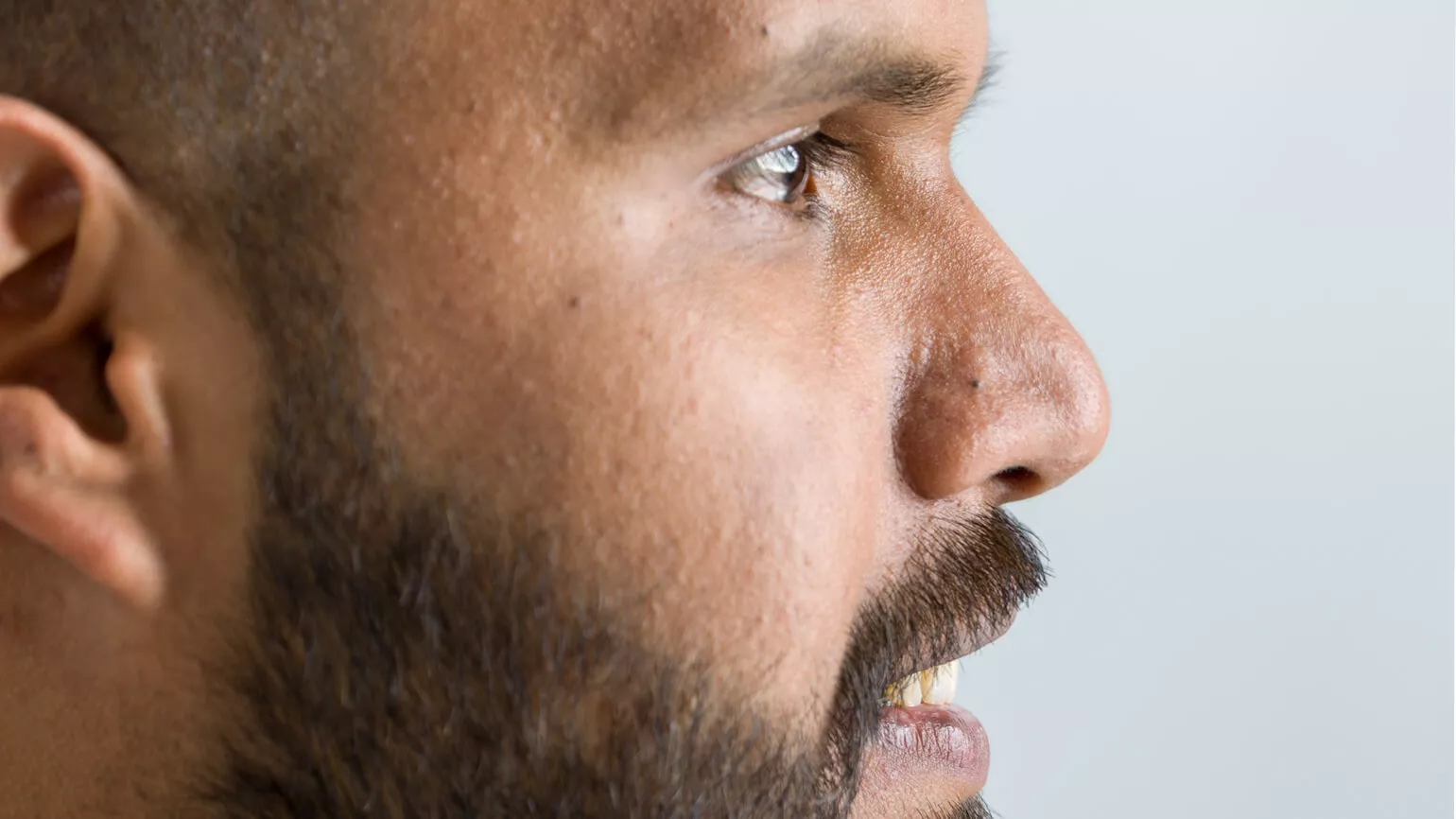 Detailaufnahme Gesicht Mitarbeiter