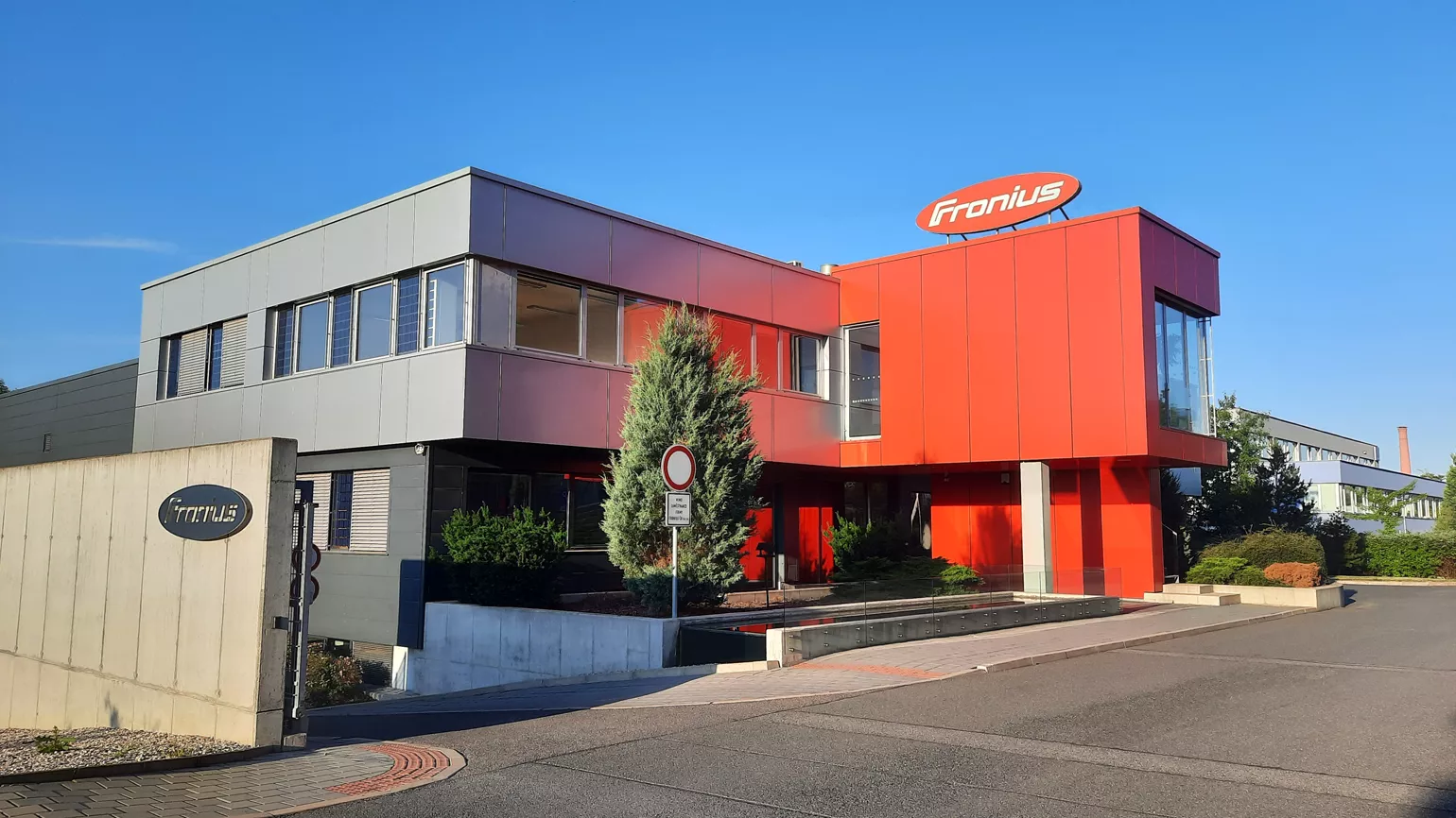 Frontside of the Fronius building in Prague