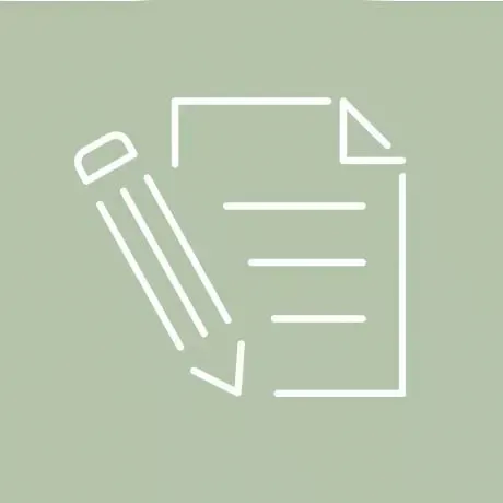 Icon Stift und Papier