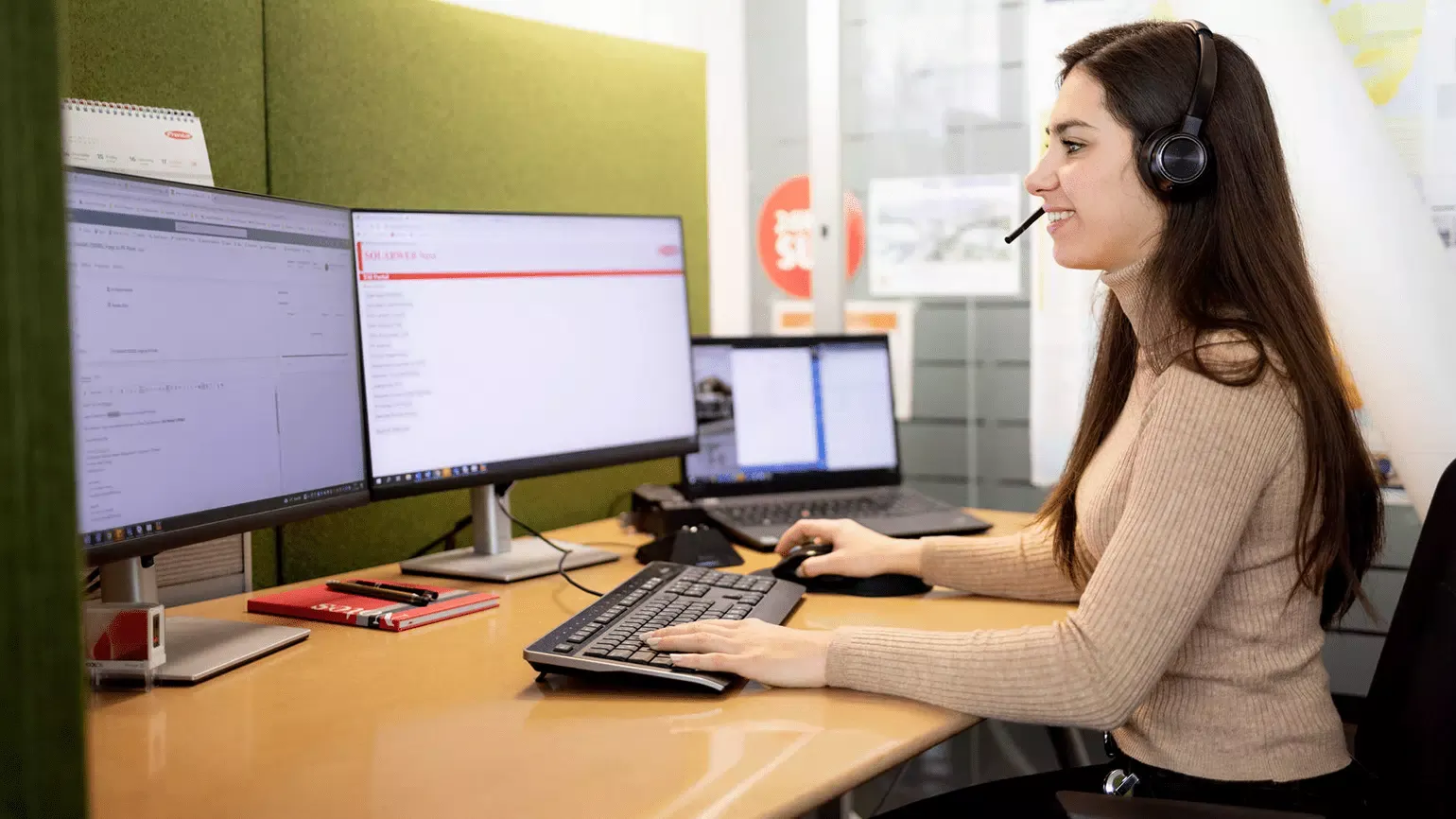 Steffi at work