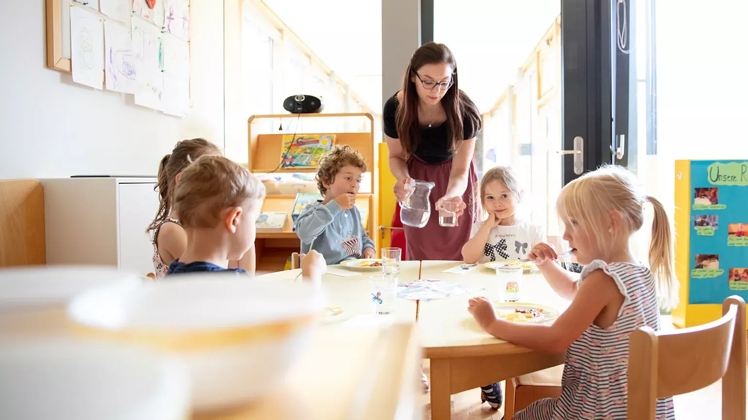 Mittagessen im Kindergarten