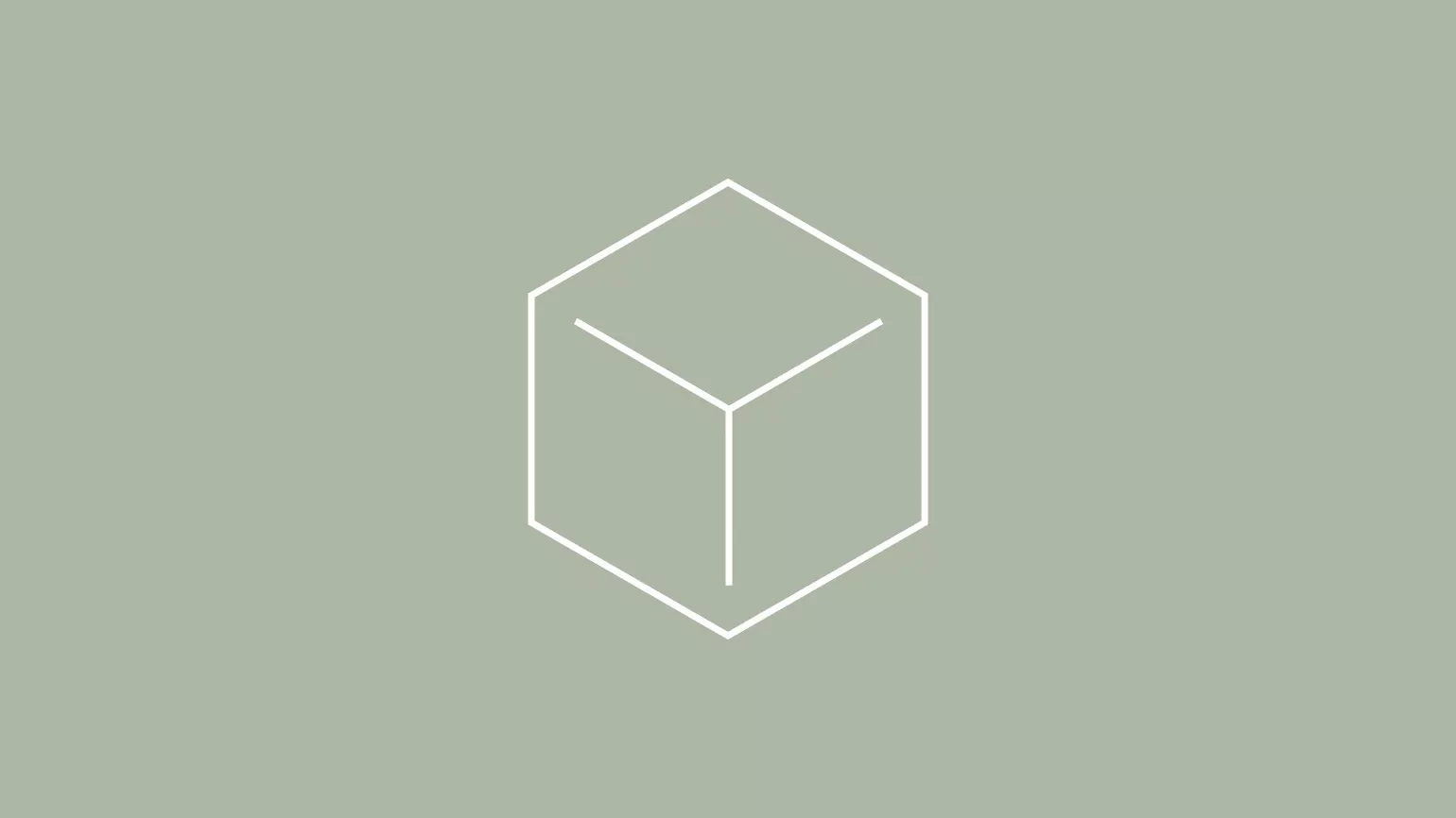 Icon von einer weißen Box auf Meadow Green Hintergrund.