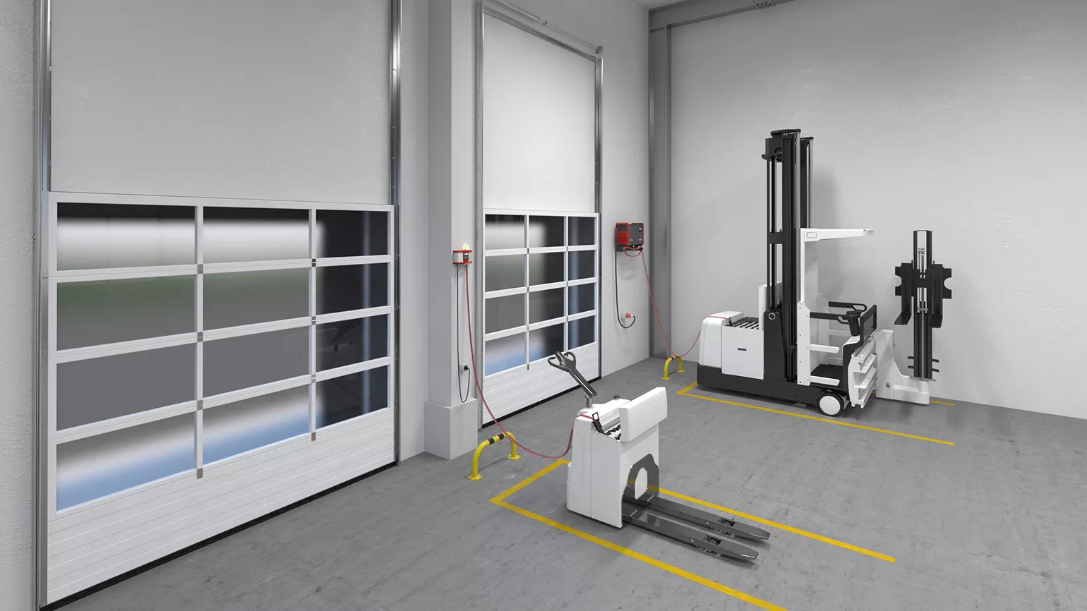 SINGLE CHARGING ROOM You can save valuable space due to the space-saving design of our battery chargers. They are particularly suited to opportunity charging and are easy to use.  