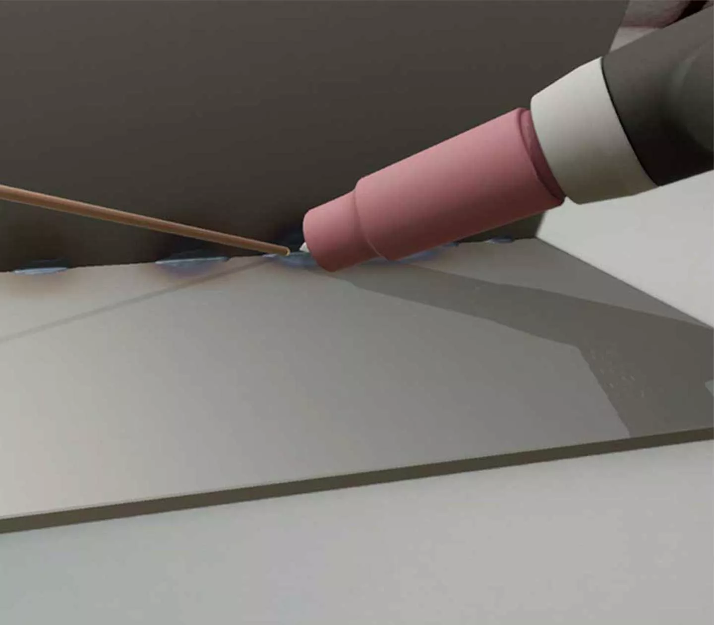Welding with the Medium mode