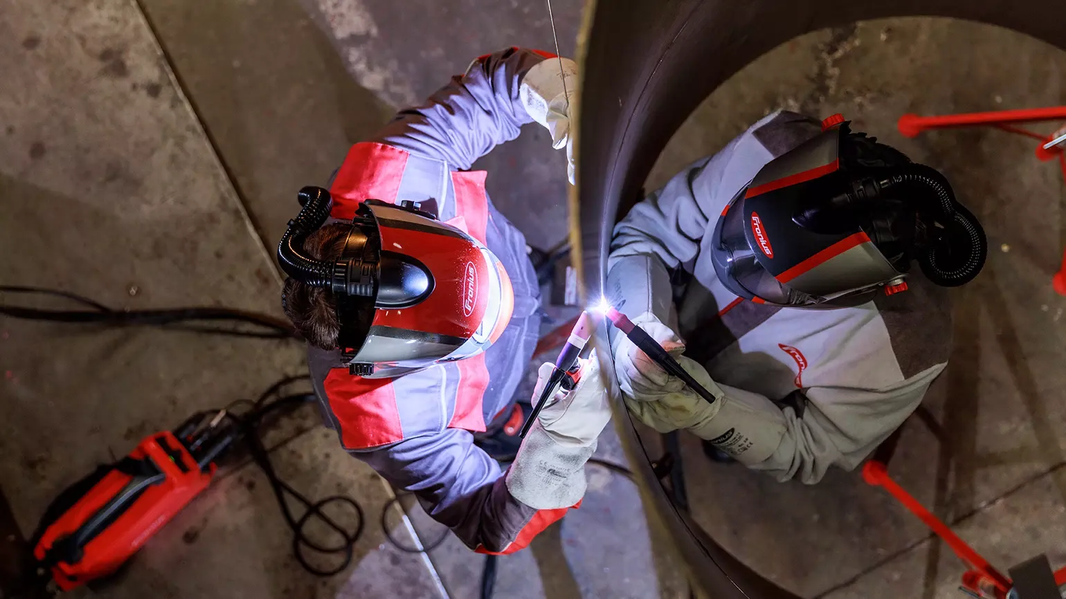 TIG welding from two sides