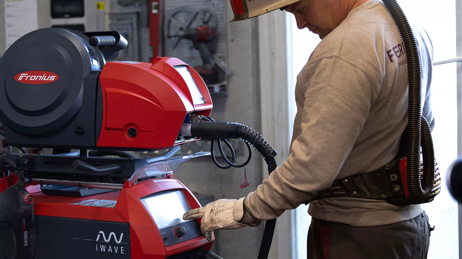 A man operates an iWave