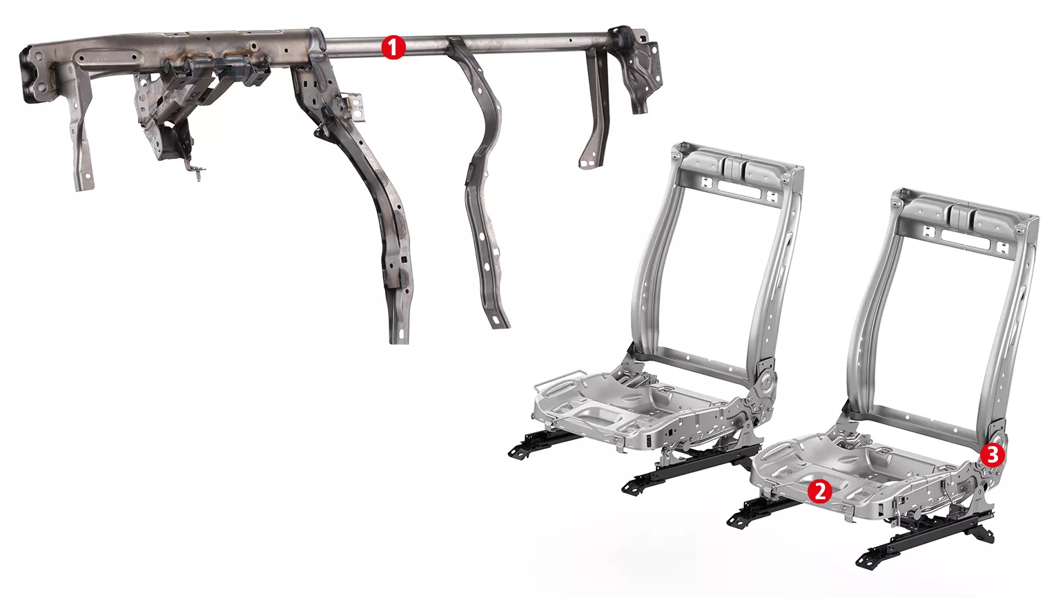 Seats, instrument panel