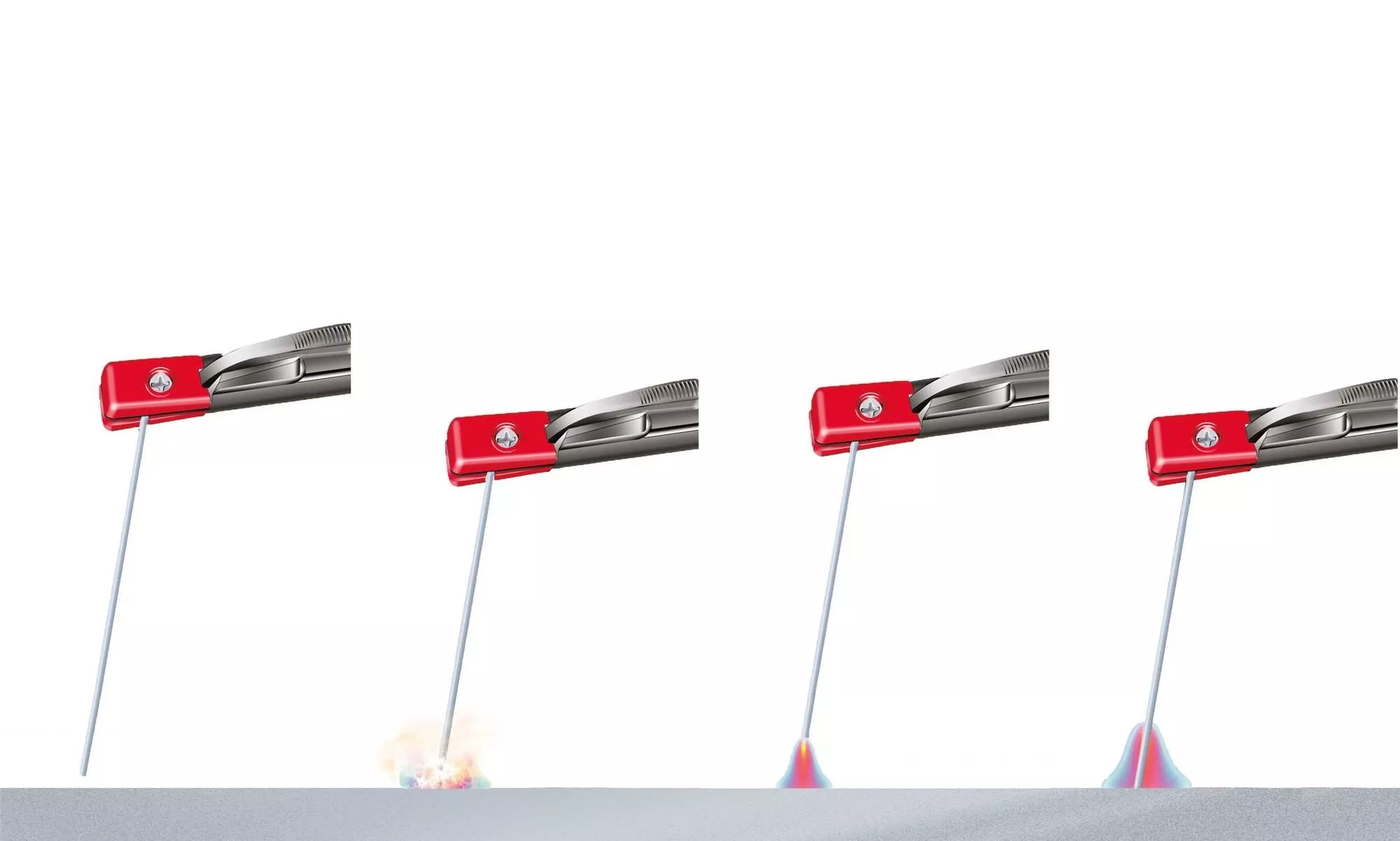 Illustration of how an arc is created