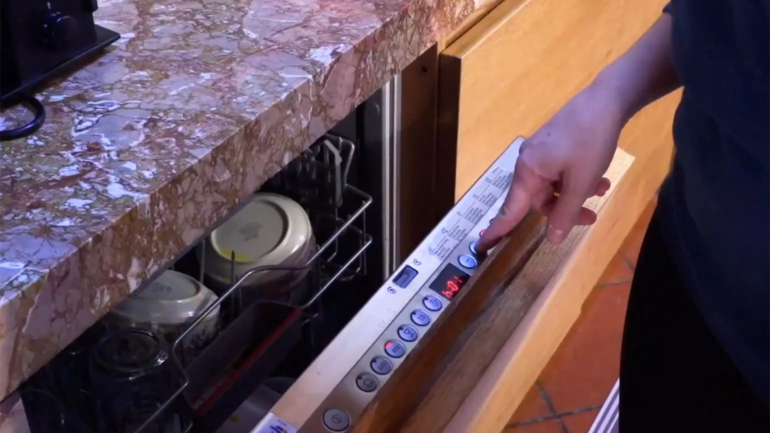 start the dishwasher