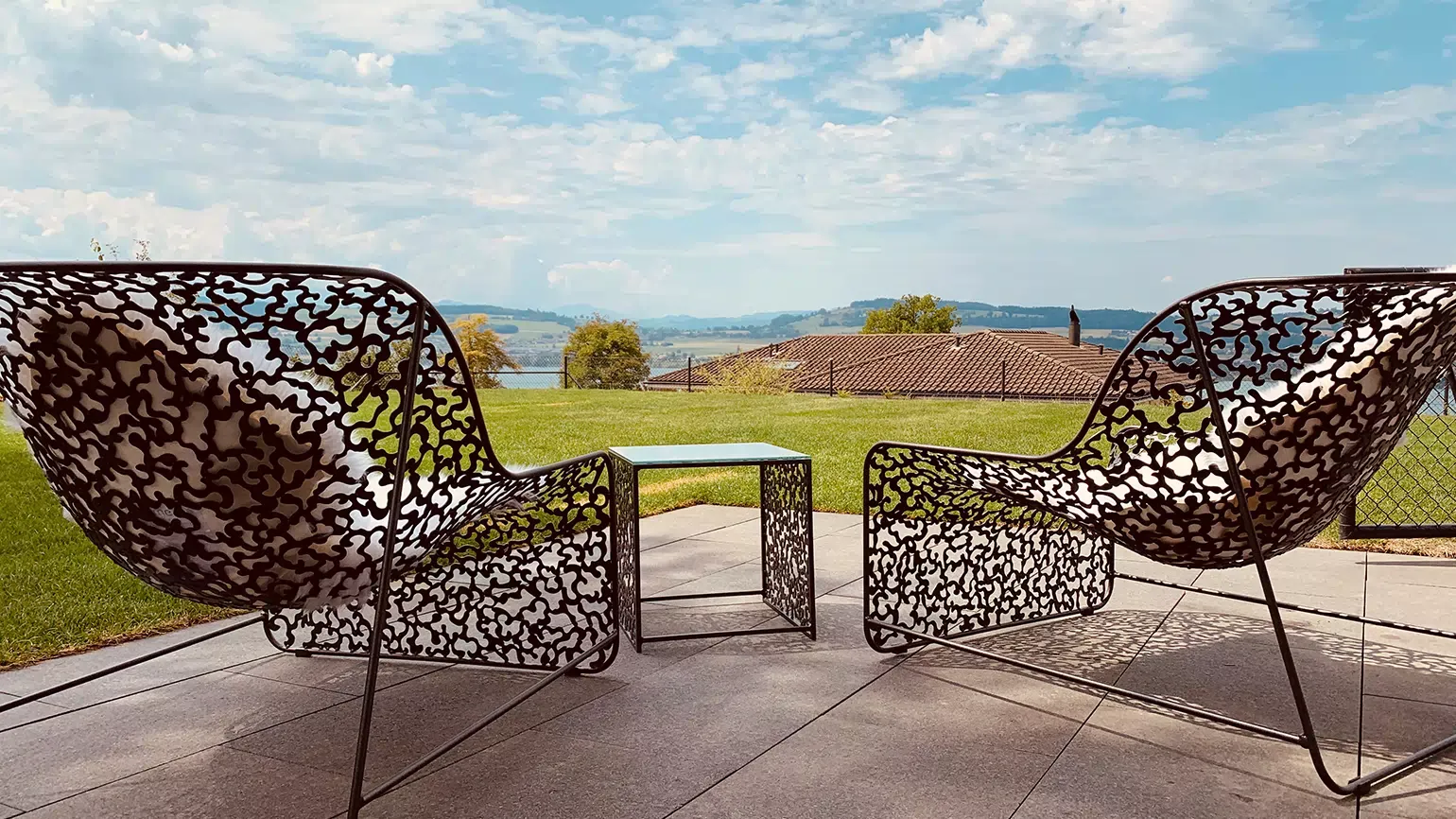 Welded garden furniture