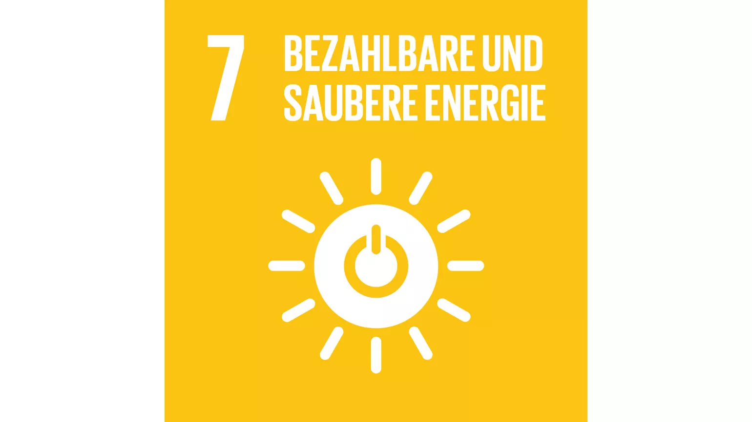 Sustainable Development Goals - Bezahlbare und saubere Energie