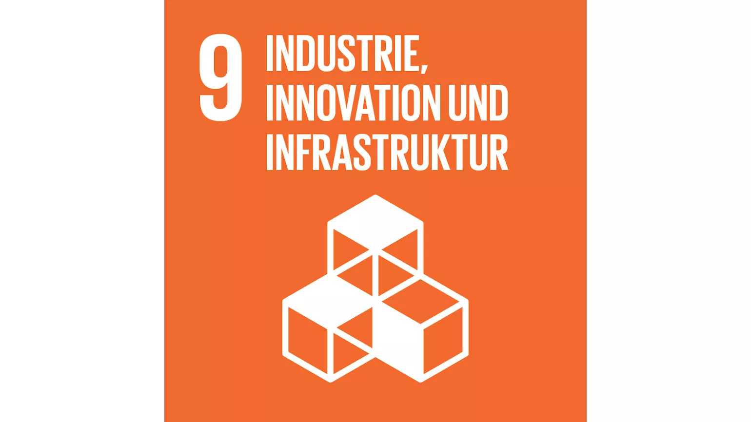 Sustainable Development Goals - Industrie, Innovation und Infrastruktur
